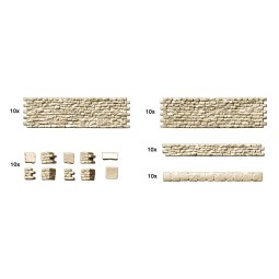 Preiser 18215 Stone walls and low walls - Preiser_18215