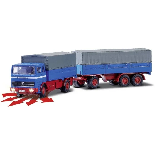 500504157-Camion bâché MB 1620 avec remorque 2.4GHz RTR 1/87 Carson