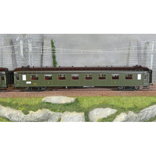 MW_1002-Models World 1002 Set of 6 Le Mistral carriages, A8 / 2x B9 / WR / WSP / Dqd2m, LE MISTRAL, Paris-Nice, illuminated