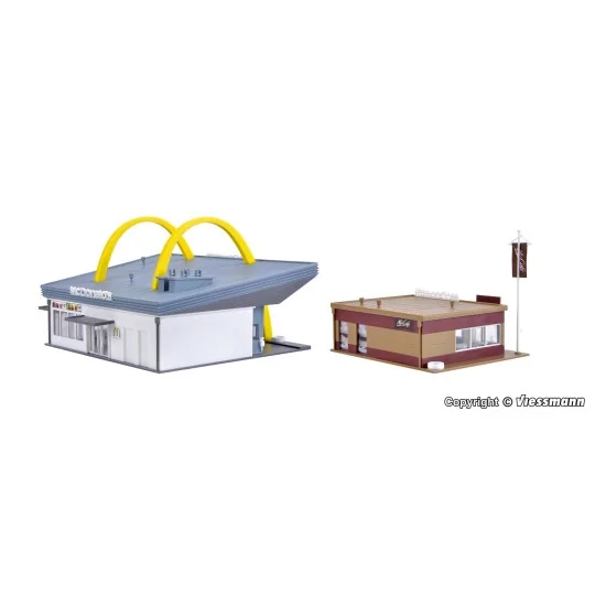 Vollmer 43635 Maquette, Restaurant Mc Donald's avec McCafé Vollmer Vollmer_43635 - 4 Vollmer_43635-Vollmer 43635 Maquette, Restaurant Mc Donald's avec McCafé