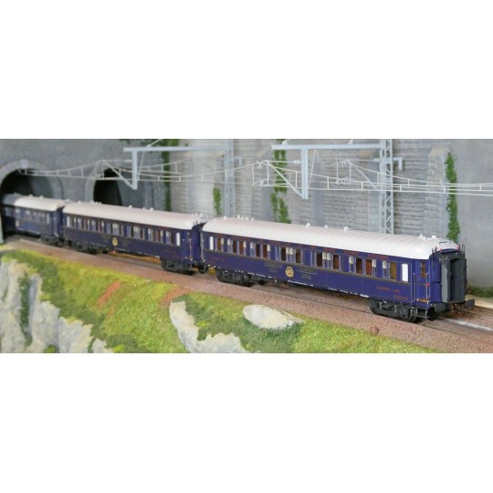 MW_1006-1-Models Word 1006-1 Set of 3 Bombay Express, CIWL, WL S2 sleeping cars, illuminated