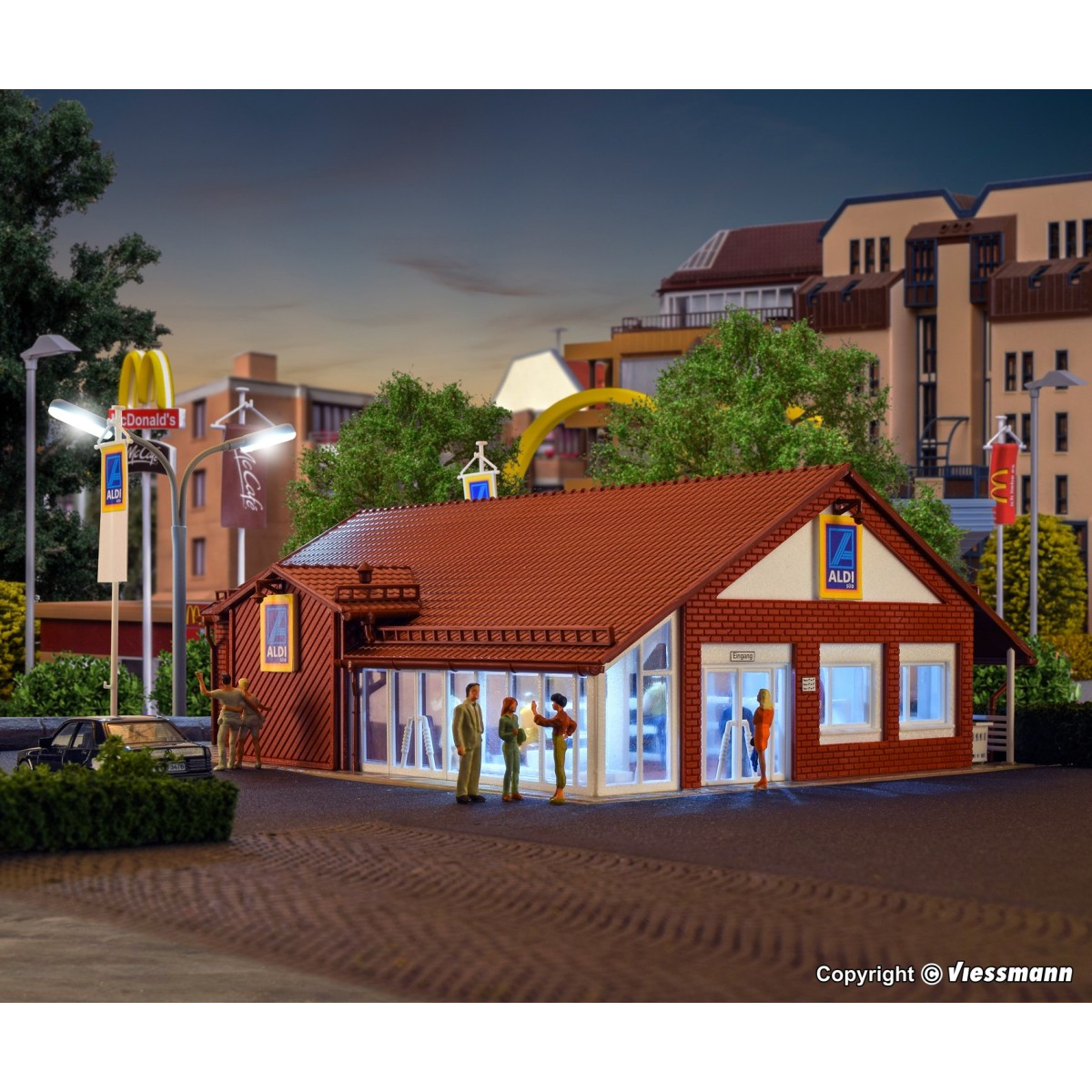 Vollmer 43658 Model Kit, ALDI Supermarket - Vollmer_43658