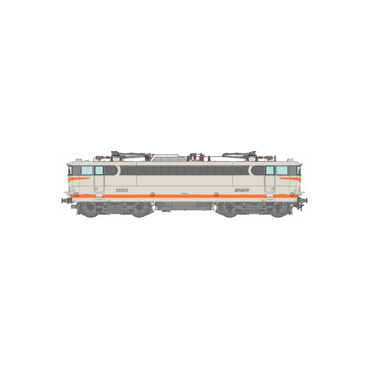 Ree Modeles MB254 BB 25203 electric locomotive, SNCF, Concrete live...