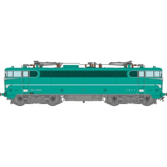 MB-256-Ree Modeles MB256 BB 20005 Electric Locomotive Prototype, SNCF, Green Livery, DOLE