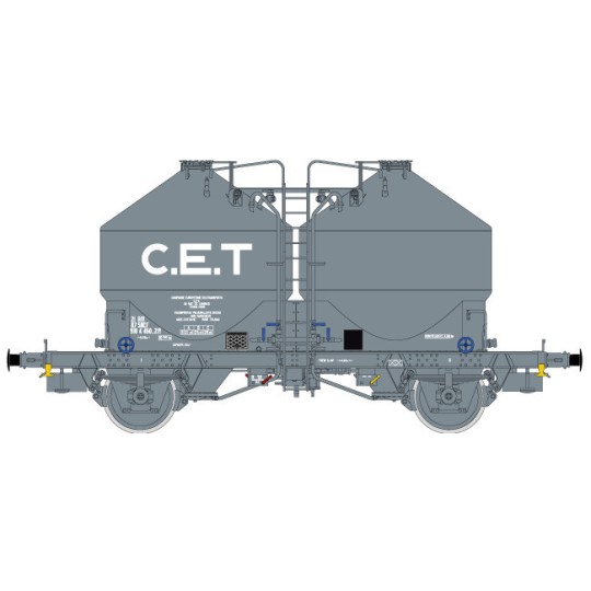 R37_HO43112-R37 HO43112 Wagons cimentier, C.E.T, ep. III