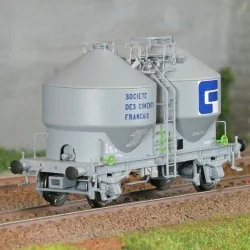 R37 HO43114 Wagons cimentier, Sté DES CIMENTS FRANCAIS, ep. IV Rail 37 - R37 R37_HO43114 - 1