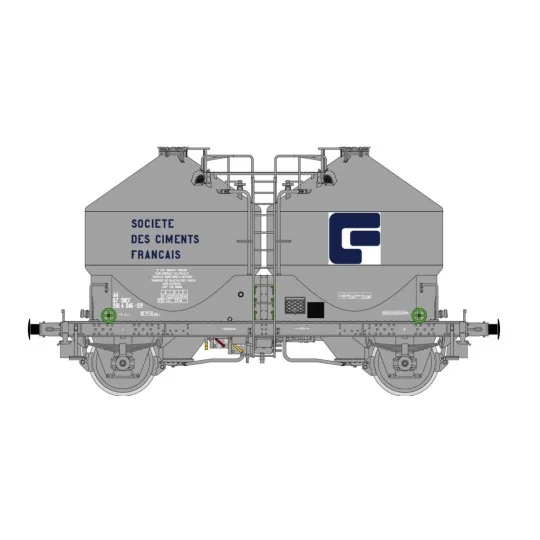 R37_HO43114-R37 HO43114 Wagons cimentier, Sté DES CIMENTS FRANCAIS, ep. IV