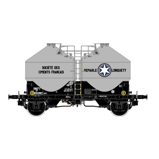 R37_HO43117-R37 HO43117 Cement wagons, DEMARLE LONQUETY, ep. III