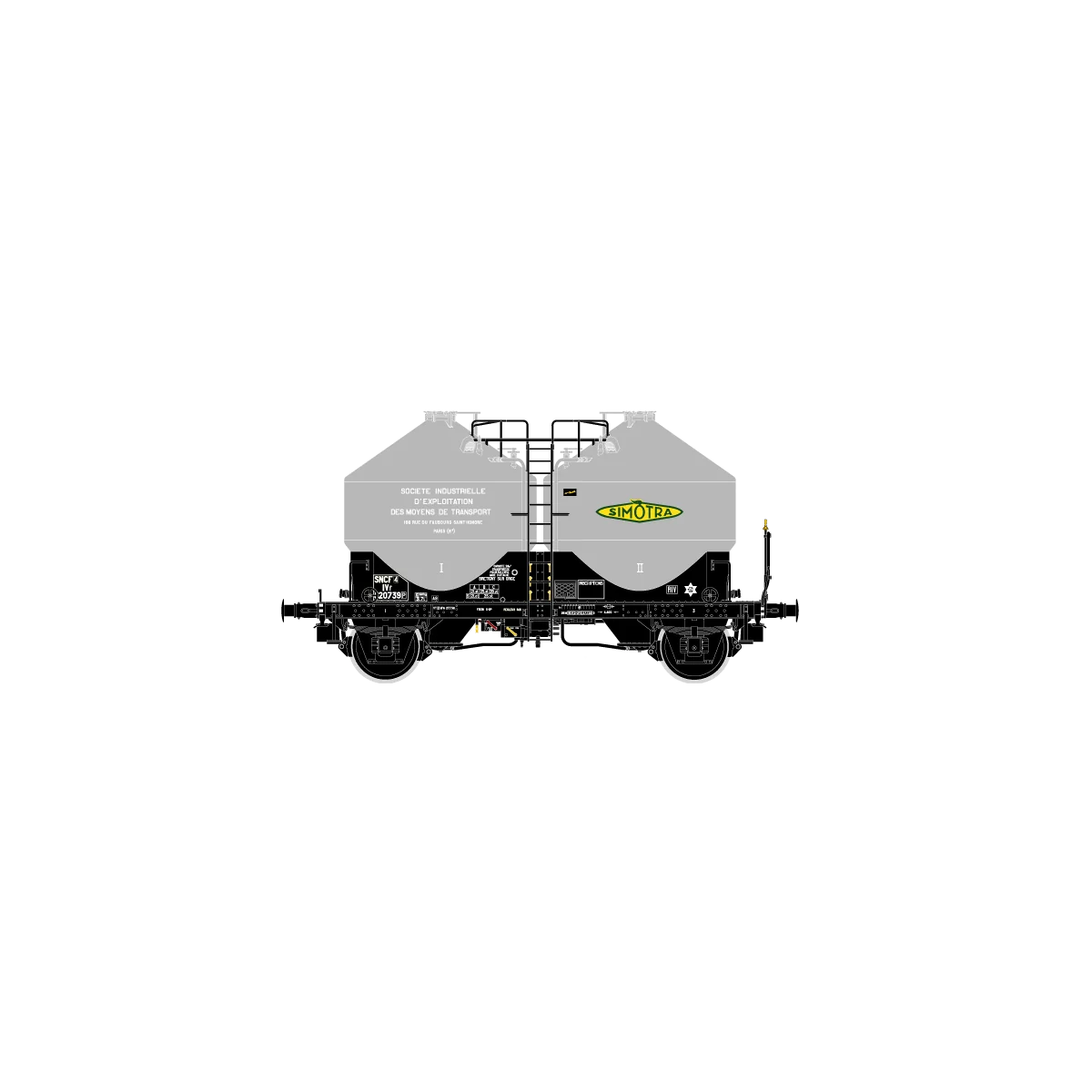 R37 HO43119 Wagons cimentier, SIMOTRA, ep. III - R37_HO43119