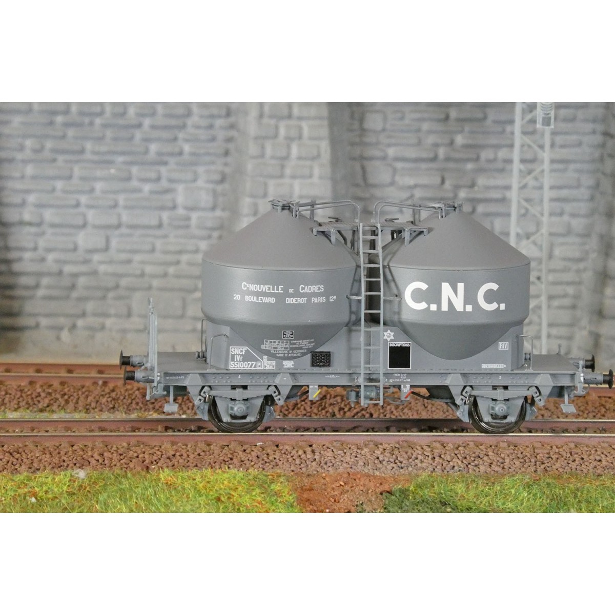 R37 HO43122 Wagons cimentier, C.N.C, ep. III Rail 37 - R37 R37_HO43122 - 2