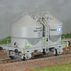 R37 HO43124 Wagons cimentier, DEMARLE LONQUETY, ep. IV Rail 37 - R37 R37_HO43124 - 1