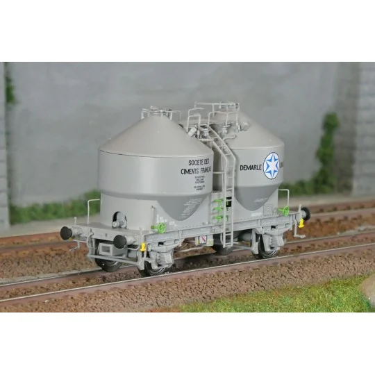 R37 HO43124 Cement wagons, DEMARLE LONQUETY, ep. IV R37_HO43124-R37 HO43124 Cement wagons, DEMARLE LONQUETY, ep. IV