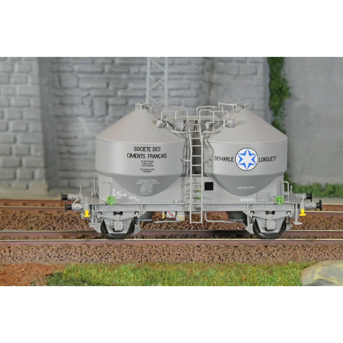 R37 HO43124 Wagons cimentier, DEMARLE LONQUETY, ep. IV Rail 37 - R37 R37_HO43124 - 2