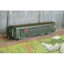 R37 HO42500 Voiture voyageurs USI, Bmyfi 8.3026, bogies Y16, soufflets, Batignolles, éclairée Rail 37 - R37 R37_HO42500 - 1