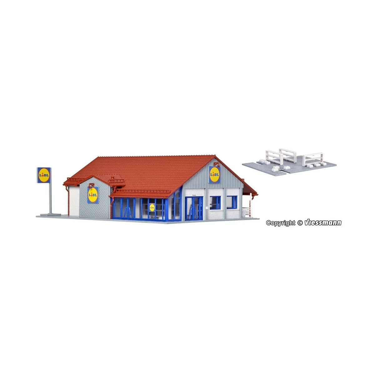 Vollmer 43662 Model Kit, LIDL Supermarket - Vollmer_43662