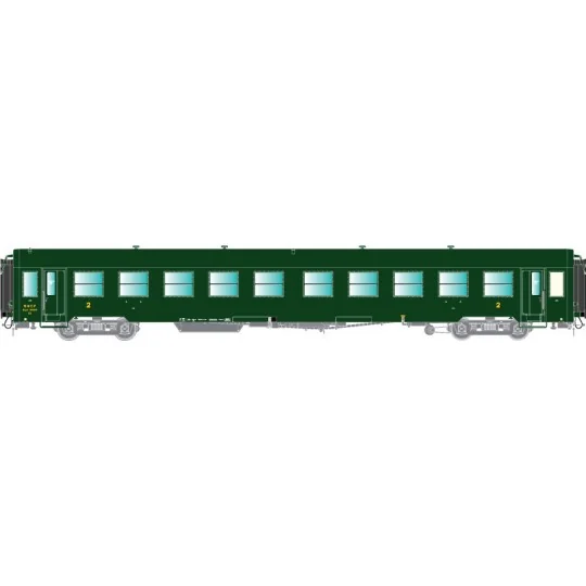 R37_HO42500-R37 HO42500 Voiture voyageurs USI, Bmyfi 8.3026, bogies Y16, soufflets, Batignolles, éclairée