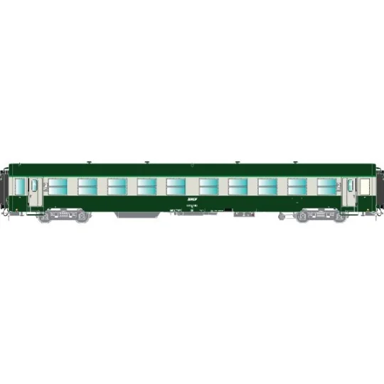 R37_HO42502-R37 HO42502 USI passenger car, B10t, Y16 bogies, bellows, Clermont, illuminated