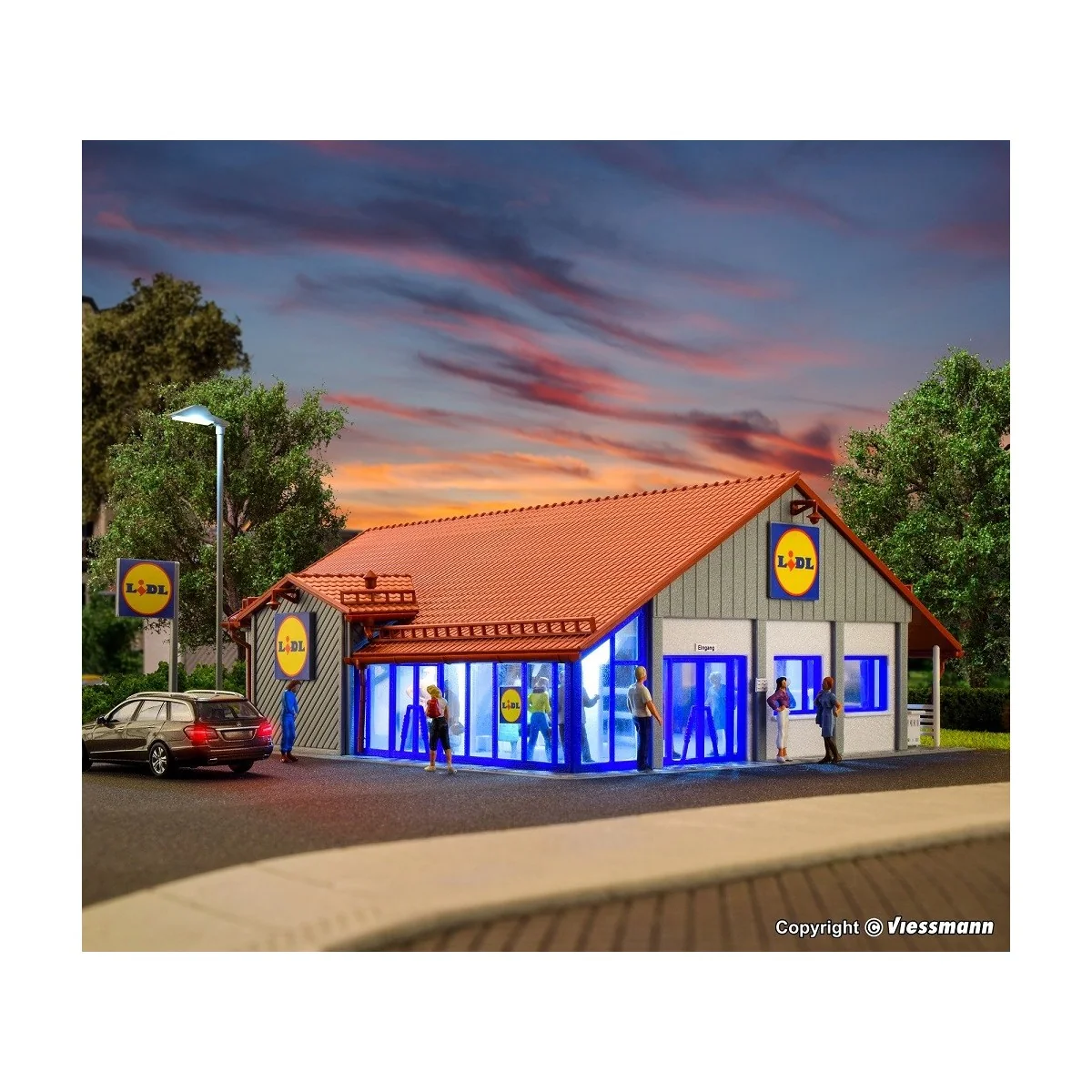 Vollmer 43662 Maquette, Supermarché LIDL Vollmer Vollmer_43662 - 2