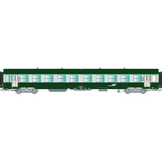 R37_HO42505-R37 HO42505 Voiture voyageurs USI, B10t, bogies Y16, Inter-circulation UIC, Chambéry, éclairée