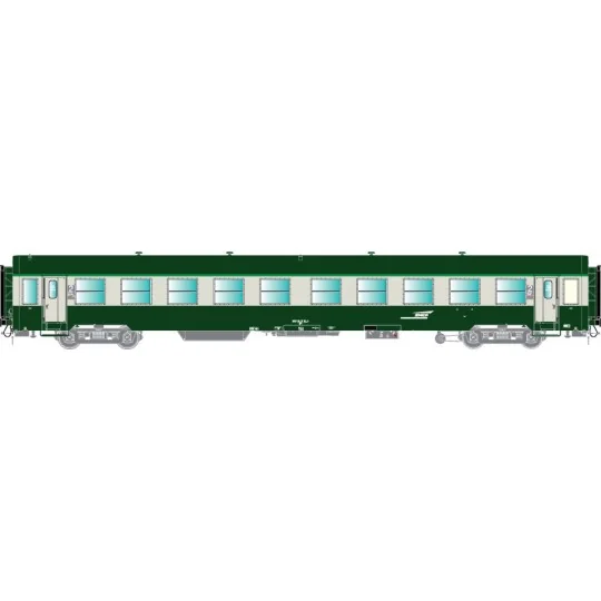 R37_HO42505-R37 HO42505 USI passenger car, B10t, Y16 bogies, UIC inter-car gangway, Chambéry, illuminated