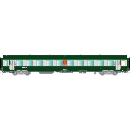 R37_HO42506-R37 HO42506 USI passenger car, B10t, Y16 bogies, UIC inter-car gangway, Toulouse, illuminated