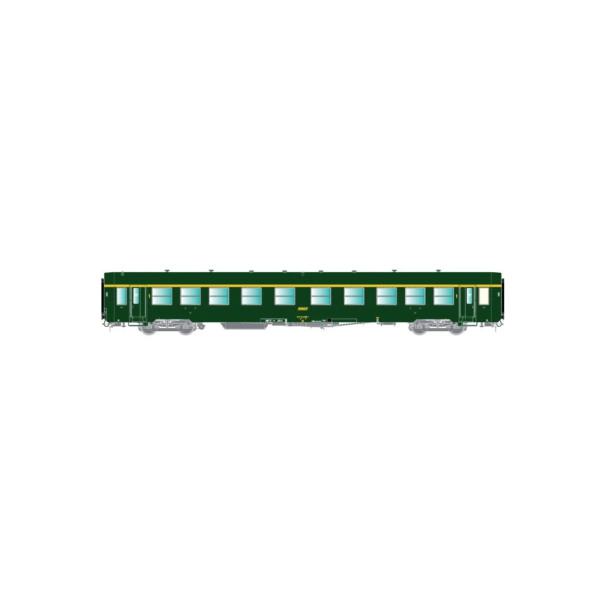 R37 HO42519B Voiture voyageurs USI, A4t4, bogies Y24, chauffage aut...