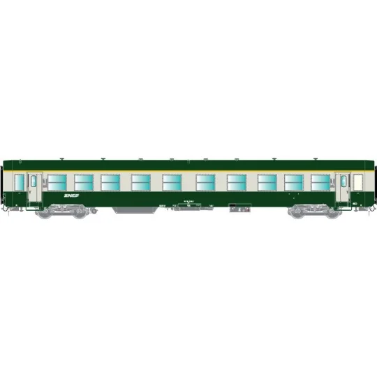 R37_HO42521-R37 HO42521 Voiture voyageurs USI, A4t4, bogies Y24, Dijon, éclairée