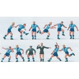 Preiser 10756 Characters, Football team light / dark blue - Preiser...