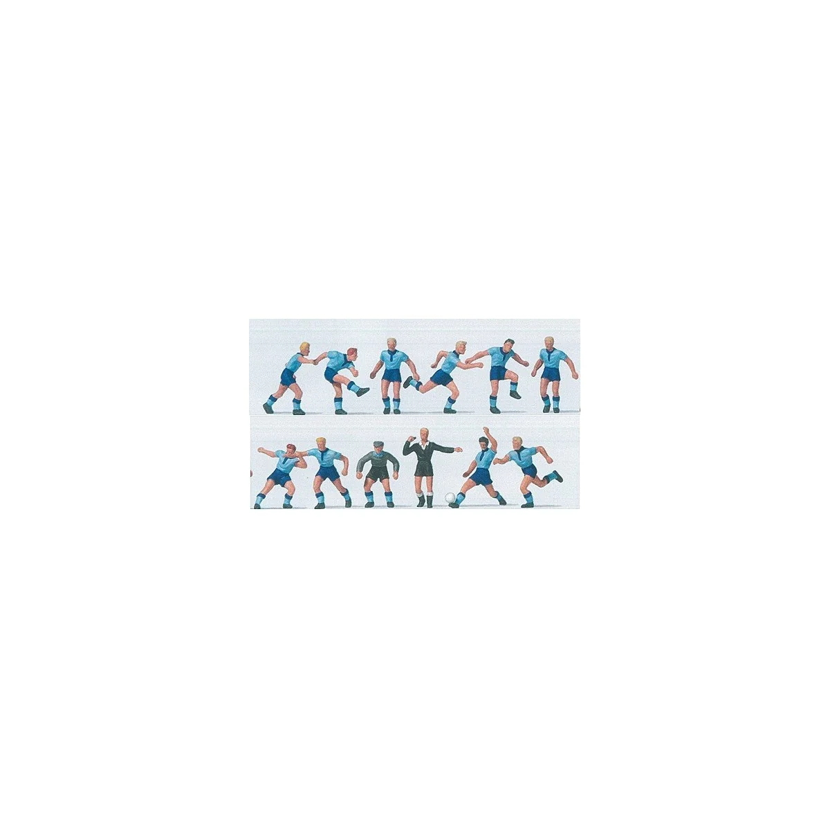 Preiser 10756 Characters, Football team light / dark blue - Preiser...