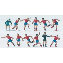 Preiser 10760 Characters, Football team blue red / blue - Preiser...