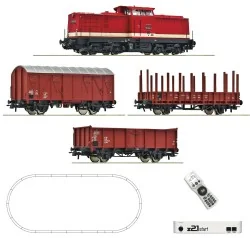 Roco 5110009 Starter set for 110 series diesel trains, DR, with fre...