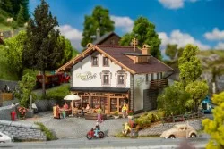 Faller 191836 Model Kit, Alpine House with Cafe