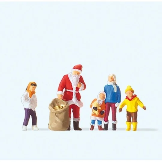 Preiser 29098 figure, Santa Claus with children Preiser_29098-Preiser 29098 figure, Santa Claus with children
