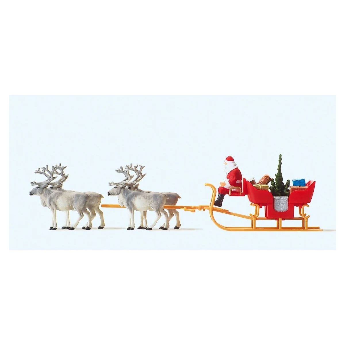 Preiser 30399 figure, Santa Claus on a sleigh with reindeer Preiser 30399 figure, Santa Claus on a sleigh with reindeer