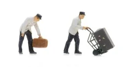 Artitec 7875010 Paintable Figures, Dockworkers with Luggage