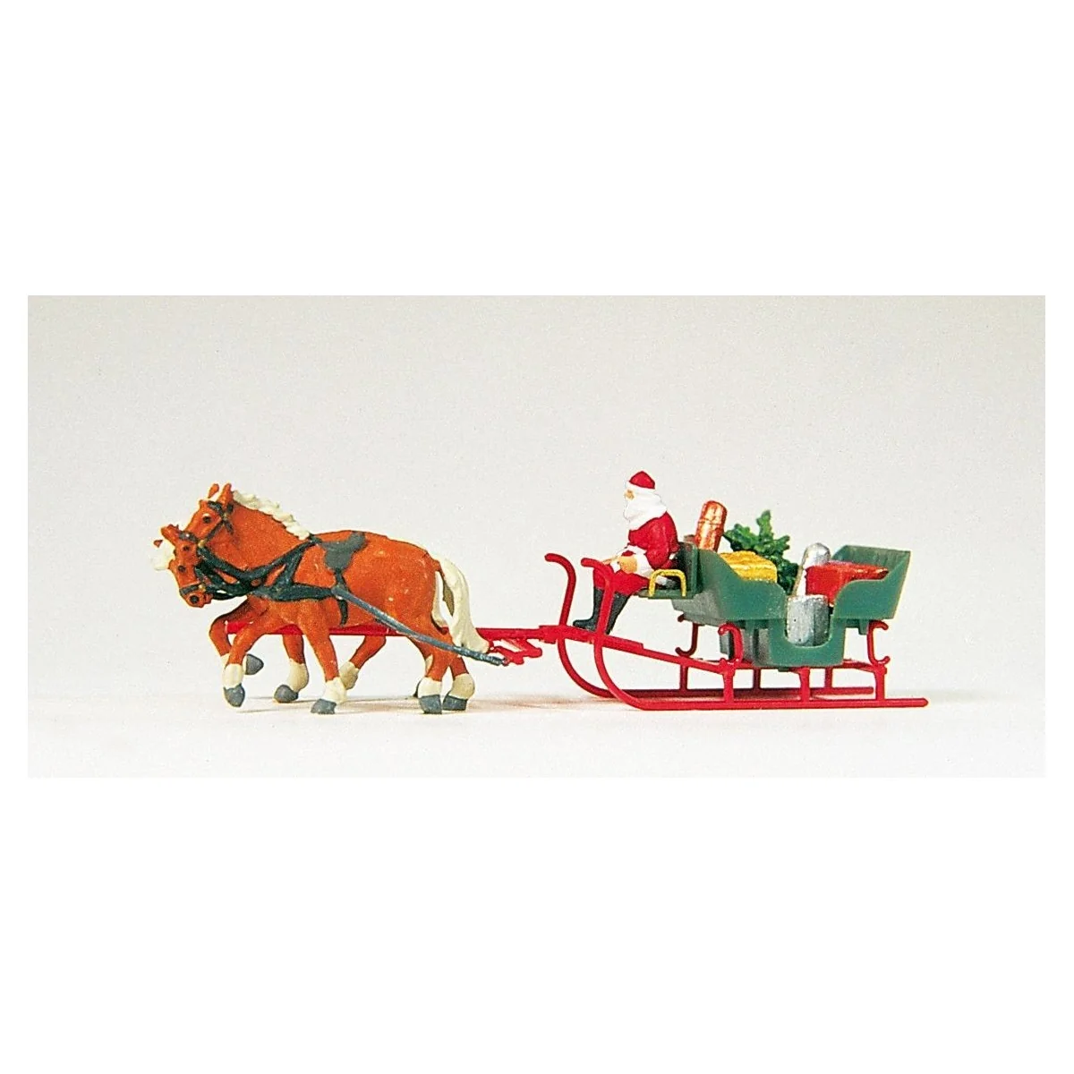 Preiser 30399 figure, Santa Claus on a sleigh with reindeer - Preis... Preiser 30399 figure, Santa Claus on a sleigh with reindeer - Preis...