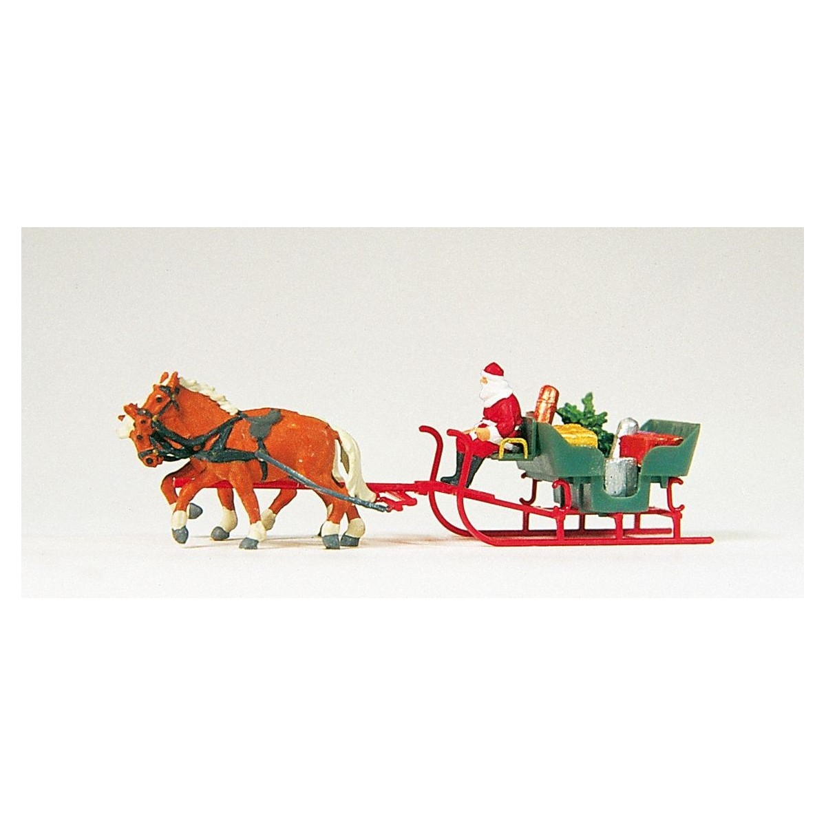 Preiser 30448 personnage, Père Noël sur traineau avec chevaux Preiser Preiser_30448 - 1