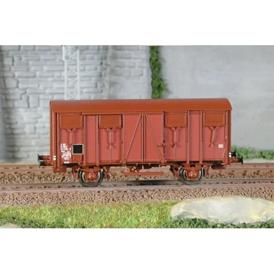 LSM_31302-LS Models 31302 Wagon OCEM Gms PERMAPLEX, SNCF, livré rouge, ep.IVa