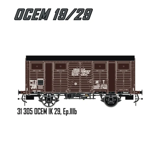 LS Models 31305 OCEM IK 29 Wagon, SNCF, brown livery with black roo... LSM_31305-LS Models 31305 OCEM IK 29 Wagon, SNCF, brown livery with black roof, ep.IIIb