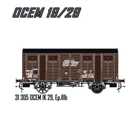 LSM_31305-LS Models 31305 OCEM IK 29 Wagon, SNCF, brown livery with black roof, ep.IIIb