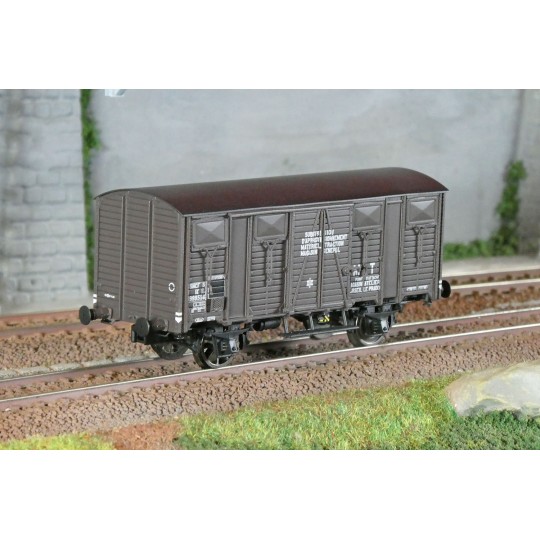 LSM_31305-LS Models 31305 Wagon OCEM IK 29, SNCF, livré brun toit noir, ep.IIIb