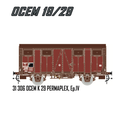 LSM_31306-LS Models 31306 OCEM K 29 PERMAPLEX Wagon, SNCF, red livery, ep.IV