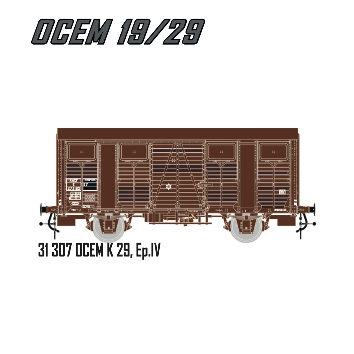 LS Models 31307 OCEM K 29 Wagon, SNCF, brown livery, ep.IV LS Models 31307 OCEM K 29 Wagon, SNCF, brown livery, ep.IV