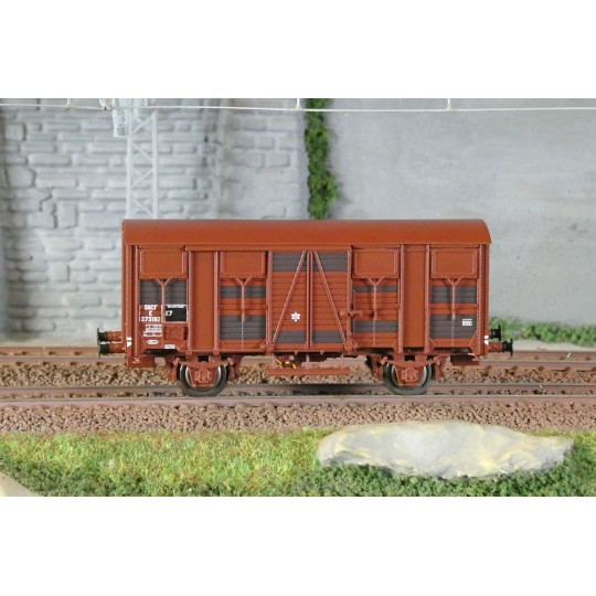 LSM_31307-LS Models 31307 Wagon OCEM K 29, SNCF, livré marron, ep.IV