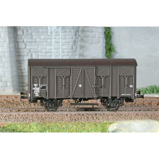 LSM_31308-LS Models 31308 OCEM K 29 Wagon, SNCF, brown livery with black roof, ep.IIIb