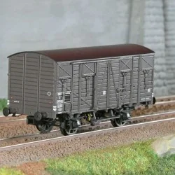 LS Models 31312 Wagon OCEM Kf 19, SNCF, livré brun toit noir, ep.IIIb