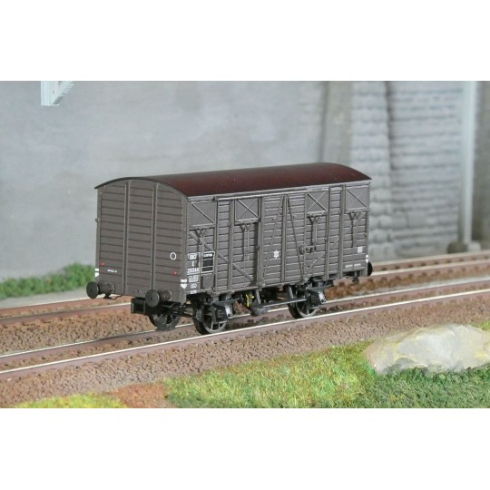 LSM_31312-LS Models 31312 Wagon OCEM Kf 19, SNCF, livré brun toit noir, ep.IIIb