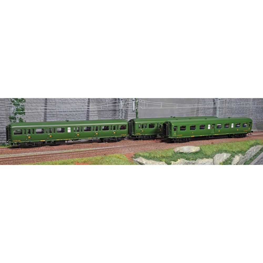 Set De Voitures Express Nord A B B C Livr E Vert Ls Models Ch Ssis Noir