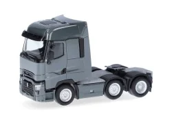 Herpa 315104-004 Camion Tracteur Renault T facelift 6x2, gris Herpa HERPA_315104-004 - 1