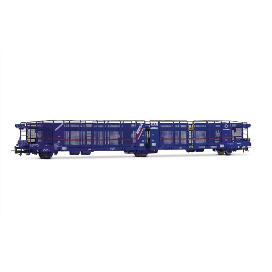 HJ6316-Jouef HJ6316 Laeks 3-axle car carrier wagon, Mega Car Carrier, Transfesa / Hispanauto, white livery